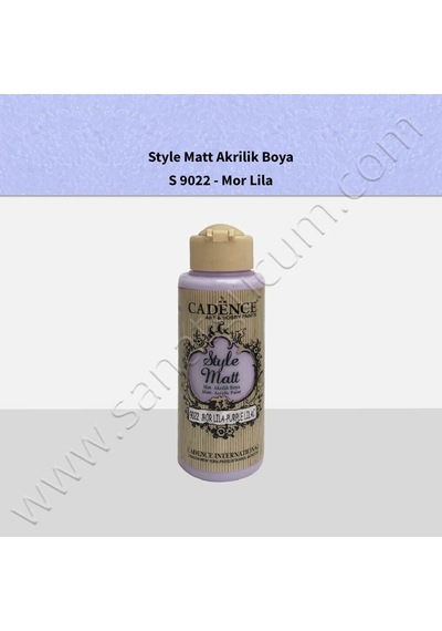 Cadence Style Matt Akrilik Boya 120 Ml. S9022 Mor Lila