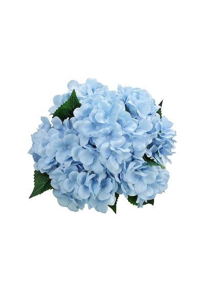 Yapay Çiçek Ortanca Çiçeği Demeti 43 cm Mavi Açık