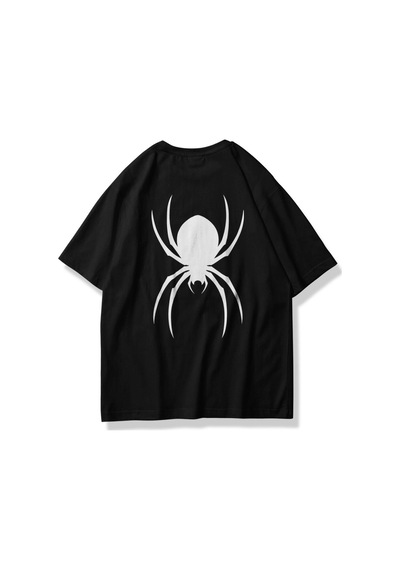 Startmore Unisex Spider Tshirt Beyaz Siyah