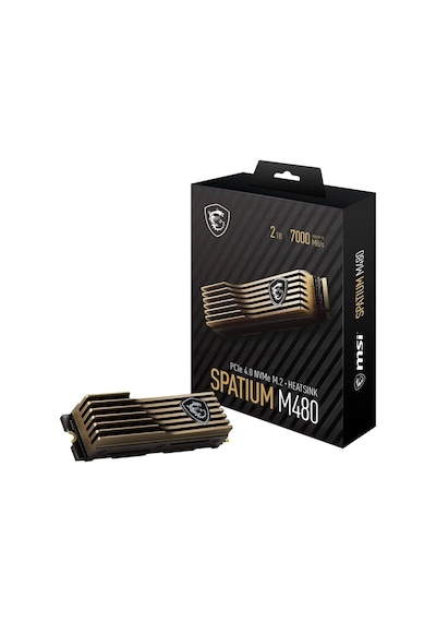 MSI Spatium M480 Pro 2 TB HS 7400/7000 MB/S PCIe 4.0 NVMe M.2 SSD