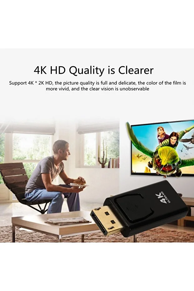 4k Full 30 60hz Hd Adaptör Displayport To Hdmı Adaptor Çevirici Dönüştürücü Adaptör Display Port Dönüştürücü 001