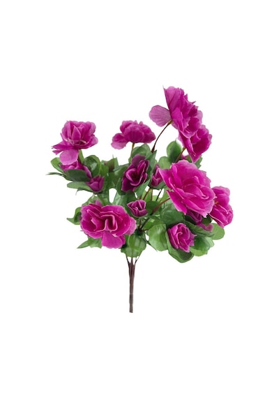 Yapay Çiçek Mor Açelya Demeti 7 Dallı 33*20cm