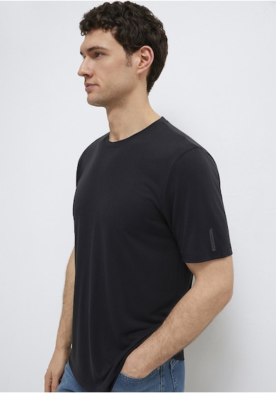 Mavi - Soft-premium Siyah Tencel Modal Karışımlı Tişört 0613469-900 Siyah