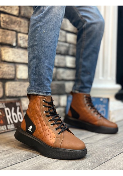 Yıldızdan Taba Siyah Taban Bağcıklı Kapitone Detaylı Poli Taban Erkek Spor Bot 7906060001202 Yıldızdan Taba Siyah Taban Bağcıklı Kapitone Detaylı Poli Taban Erkek Spor Bot 7906060001202