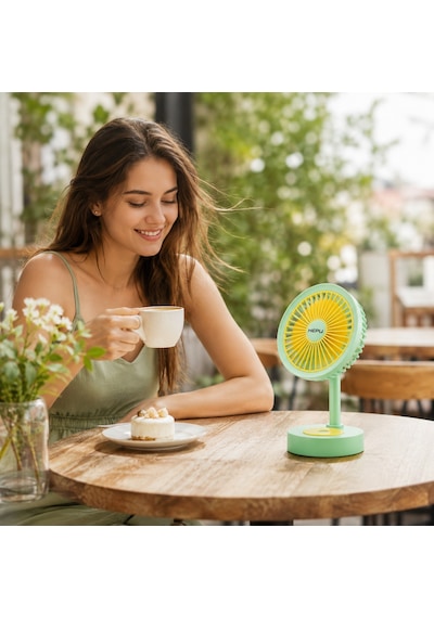 Hepu Hp-f26 Usb Şarjlı Sessiz Masaüstü Mini Fan