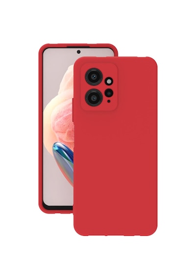 Xiaomi Redmi Note 12 4g Kılıf Kamera Korumalı Silikon Rubber Arka Kapak Kırmızı