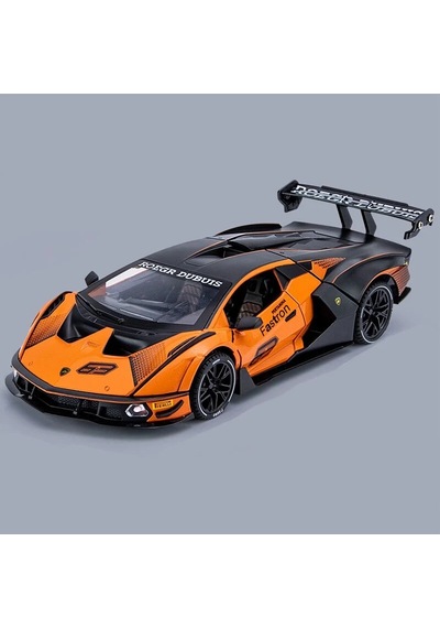 Hobbiez World Lamborghini Essenza Scv12 Diecast Turuncu 1/24 Model Araba Model Araba