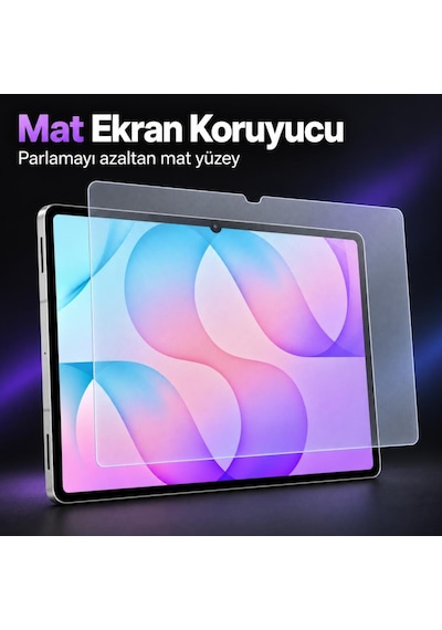 Samsung Galaxy Tab S12 Plus İle Uyumlu Mat Ekran Koruyucu 12.6 İnç Sm-x840 Parmak İzi Bırakmayan Yansıma Ve Parlama Önleyici Koruma, 9h Kırılmaz Esnek Nano Cam