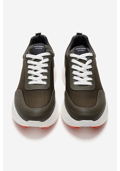 Marcomen Erkek Yüksek Taban Bağcıklı Deri Comfort Sneaker Mc 20276 Haki