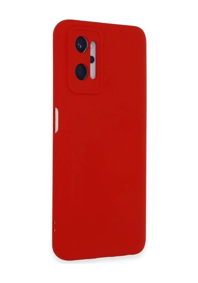 Realme 9i 4g Uyumlu Kılıf Nano İçi Kadife Silikon - Kırmızı