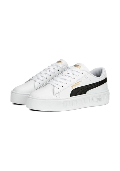 Puma Smash Platform V3 Kadın Spor Ayakkabı Beyaz/Siyah Mint Yeşili Puma Smash Platform V3 Kadın Spor Ayakkabı Beyaz/Siyah Mint Yeşili