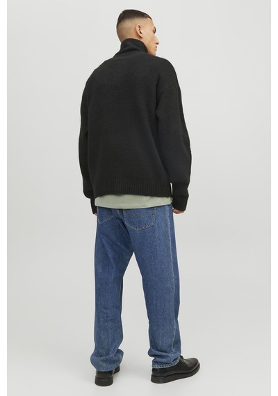 Jack & Jones Erkek Kazak 12241817 Siyah Siyah