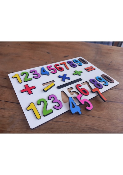 Ahşap Sayılar Puzzle