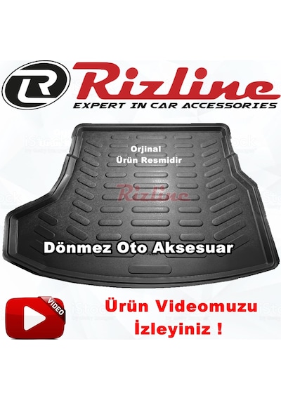 Toyota Corolla Uyumlu 3D Bagaj Havuzu Siyah Sedan 2013-2018 Aras Rizline N11.3063