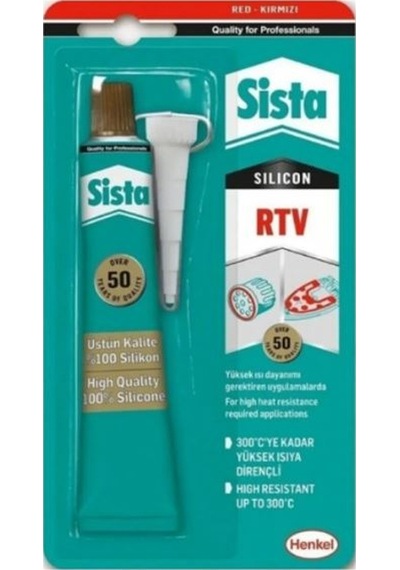 Sista Rtv Kırmızı Sıvı Conta 50g Blister