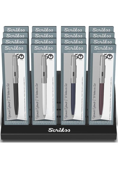 Scrikss Tükenmez Kalem 16 Lı Stand 77 M Çok Renkli