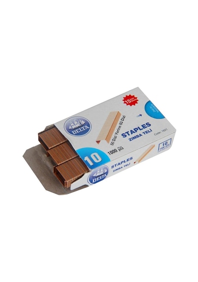 Delta No 10 Zımba Teli Sarı 10 Lu Paket