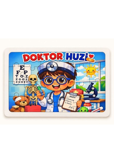 Doktor H - 24 Parça Ahşap Puzzle