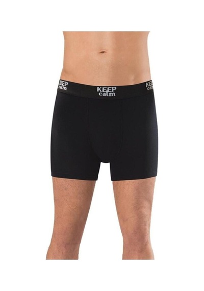 3 Adet Siyah Renk Likralı Modal Boxer Siyah