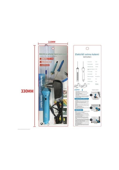 Strafor Köpük Kesme Kalemi 5 Cm Adaptörlü On/off Siviç Sıcak Tel