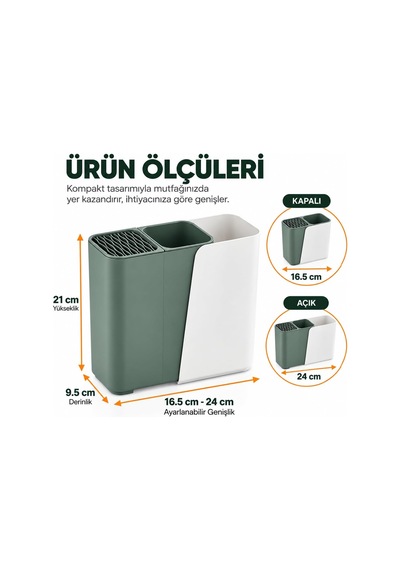 Teleskopik Çatal Kaşık Bıçak Organizeri, Ayarlanabilir 16,5-24 Cm Dikey Mutfak Düzenleyici, Tezgah Üstü Kaşıklık Bıçaklık, Çok Bölmeli Plastik Mutfak Gereçleri Organizeri Asorti Renk Çok Renkli Teleskopik Çatal Kaşık Bıçak Organizeri, Ayarlanabilir 16,5-24 Cm Dikey Mutfak Düzenleyici, Tezgah Üstü Kaşıklık Bıçaklık, Çok Bölmeli Plastik Mutfak Gereçleri Organizeri Asorti Renk Çok Renkli
