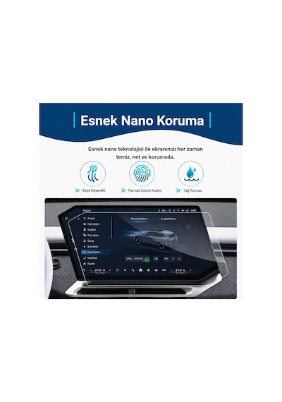 Bmw İx3 Uyumlu 2026 Model 17.9 İnç Multimedya Navigasyon 9h Nano Ekran Koruyucu