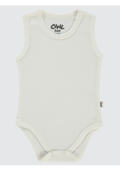 Civil Baby Bebek 5'li Çıtçıtlı Badi 0-3 Ay Beyaz