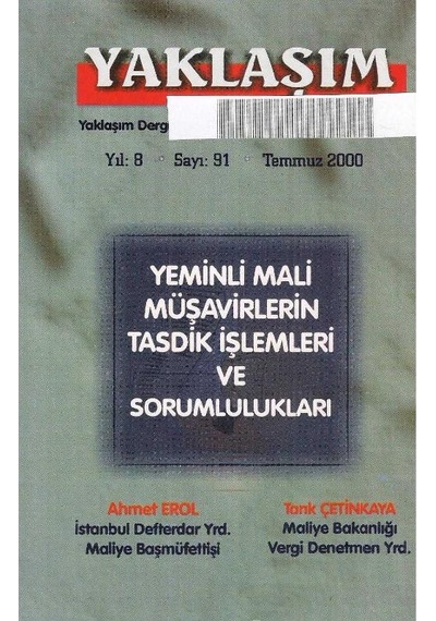 Yeminli Mali Müşavirlerin Tastik İşlemleri Ve Sorumlulukları - Ahmet Erol