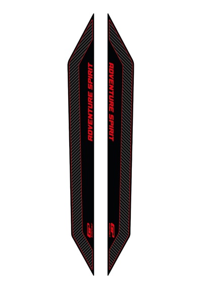 Gp Kompozit Honda Adv 350 2023-2026 Uyumlu Sele Altı Yan Pad Karbon-kırmızı