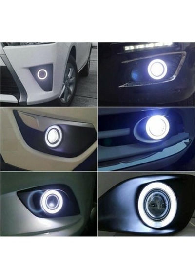 Angel Led Sis Farı 76mm Beyaz Universal Mercekli Sis Beyaz