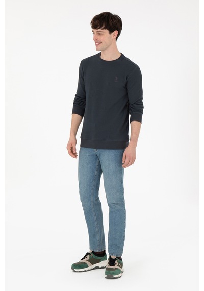 U.S. Polo Assn. Erkek Regular Fit Bisiklet Yaka Antrasit Sweatshirt 50290063-VR006 U.S. Polo Assn. Erkek Regular Fit Bisiklet Yaka Antrasit Sweatshirt 50290063-VR006