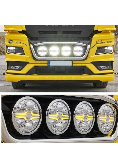Hella Off-road Valuefit Blade Led Uzun Far Krom 18w 9" Beyaz-amber Isik 1fj357199-031