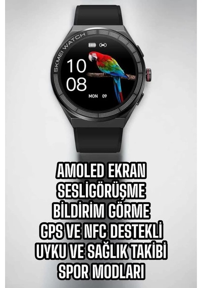 Akıllı Saat Dokunmatik Ekran Sesli Görüşme Ve Bildirim Görme Sağl