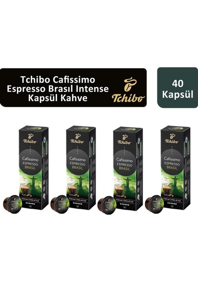 Tchibo Cafissimo Espresso Brasil Kapsül Kahve 4 x 10 Kapsül