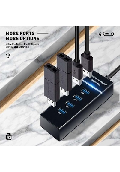 Concord C-848 4 Portlu Usb 3.0 Hub Usb Çoklayıcı
