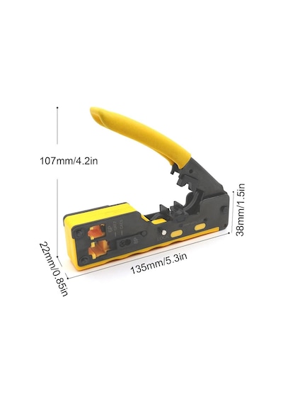 Rose Rc-812 Cat5/cat6/cat7 Ez-rj45-rj11 Konnektör Sıkma Pensesi 1 Adet