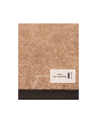 Ps017a Bej Kaymaz Taban Nem Alıcı Toz Alıcı Dayanıklı Kapı Önü Paspası Uv Dayanıklı 40x60