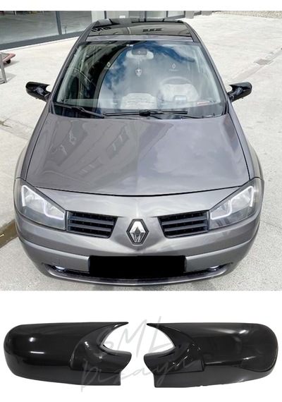 Renault Megane 2 2002-2009 Batman-Yarasa Ayna Kapağı Piano Black