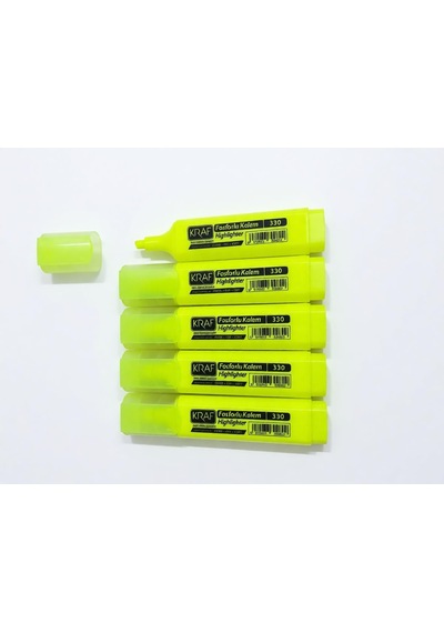 Kraf 330 Sarı Fosforlu Kalem 124-Pembe