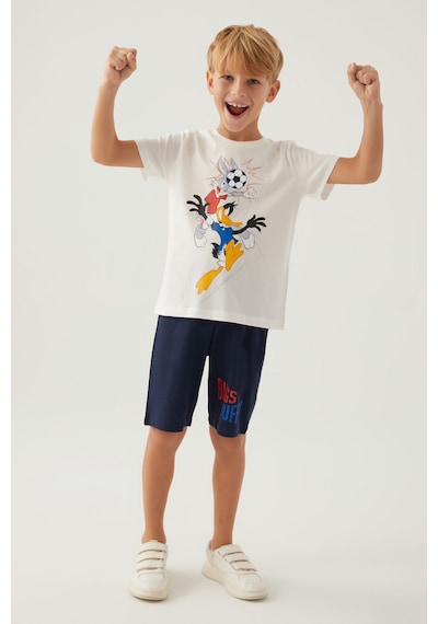 Looney Tunes Bugs Krem Erkek Çocuk Bermuda Takım 5274-42821 Krem