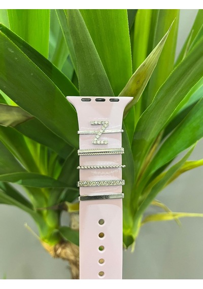 Apple Uyumlu Watch    Kordon Aksesuarı Charm Set Z Harfi
