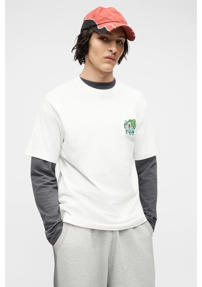 Only & Sons Erkek Lisanslı Bulbasaur Pokemon T-shirt Yeşil