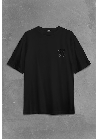 Pi Sayısı Günü 3,14 3.14 Matematik Mathematica Sırt Ön Baskılı Oversize Tişört Unisex T-shirt 001