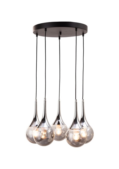 Mudo Home Sophıe 5li Füme Sarkıt Gümüş