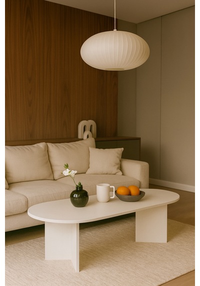 Sahra Model Modern Orta Sehpa 90x45x45 Cm Beyaz