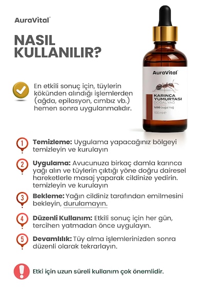 Aura Vital Karınca Yumurtası Yağı 100 ML