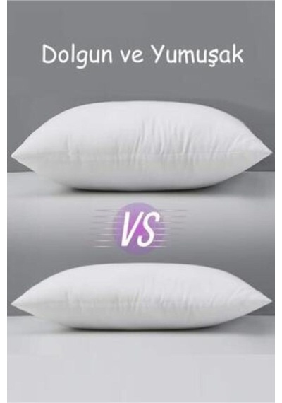 5 Adet 900gr %100 Silikonlu Yastık Beyaz