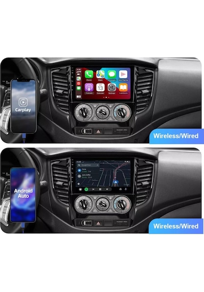 Mitsubishi L200 Araç Multimedya Android Ekran Carplay Navigasyon 2+32 9" 15-21 Analog P.black Cadence