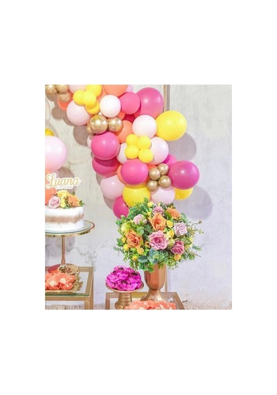 Pastel Balon Krom Balon Konsept Balon Zincir A