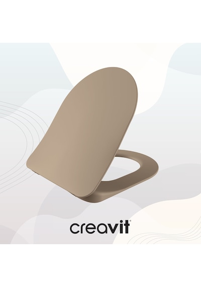 Creavit Duck Duroplast Yavaş Kapanan Klozet Kapağı Mat Cappucino KC0903.01.0800E